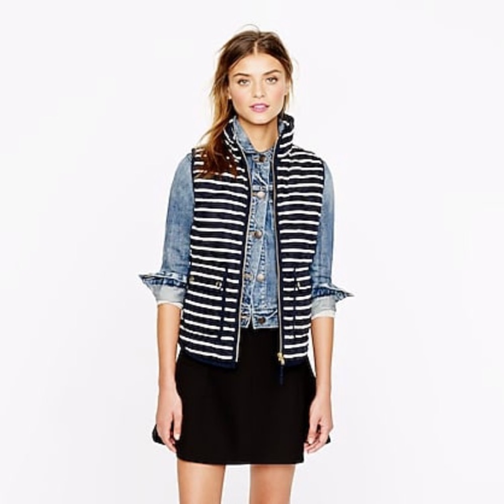 EUC J.Crew Excursion stripe vest XS